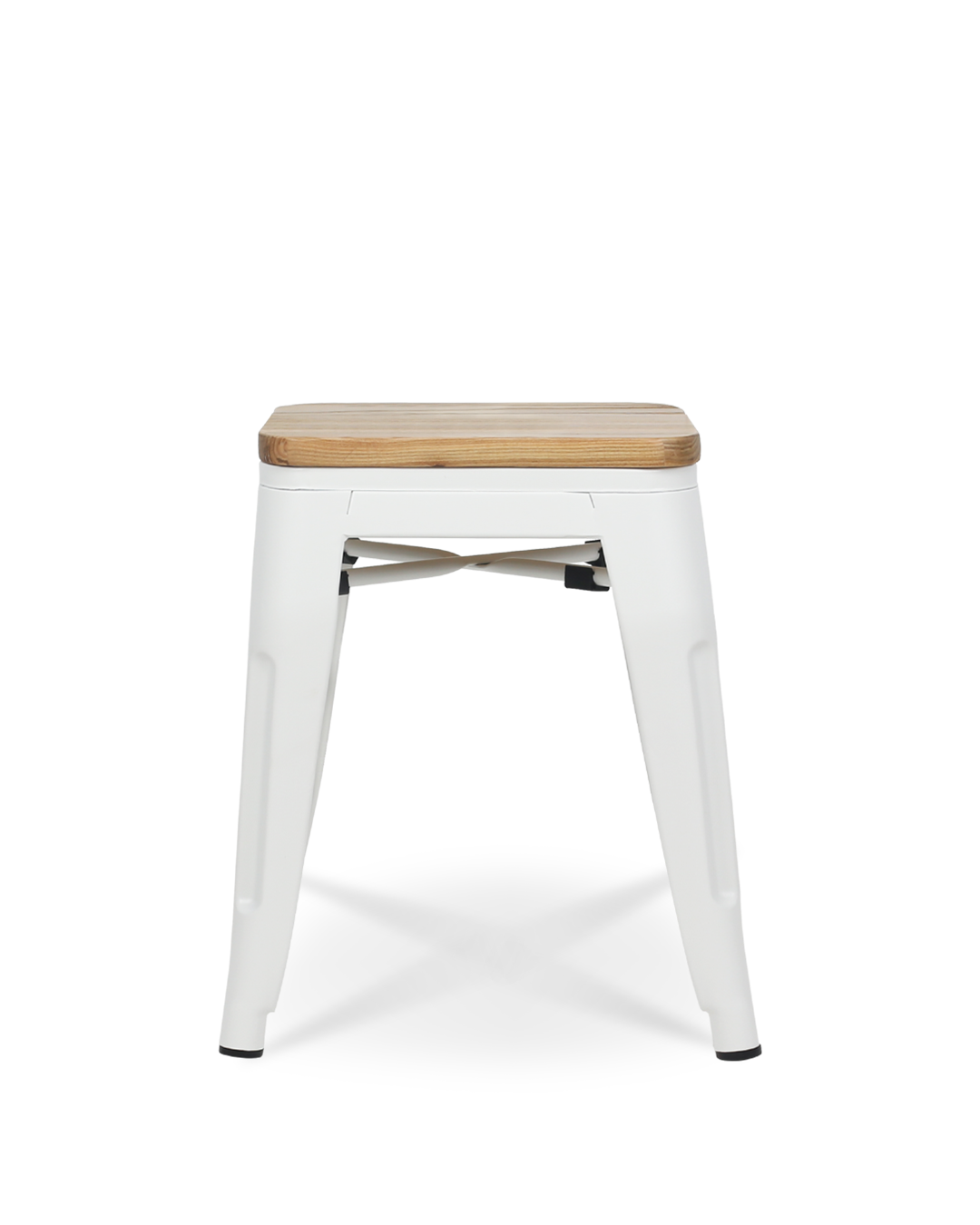 Taburete Metal y Madera LIX Blanco